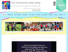 Tablet Screenshot of ourcommunitycarescamp.org